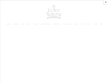 Tablet Screenshot of cottonnatural.com